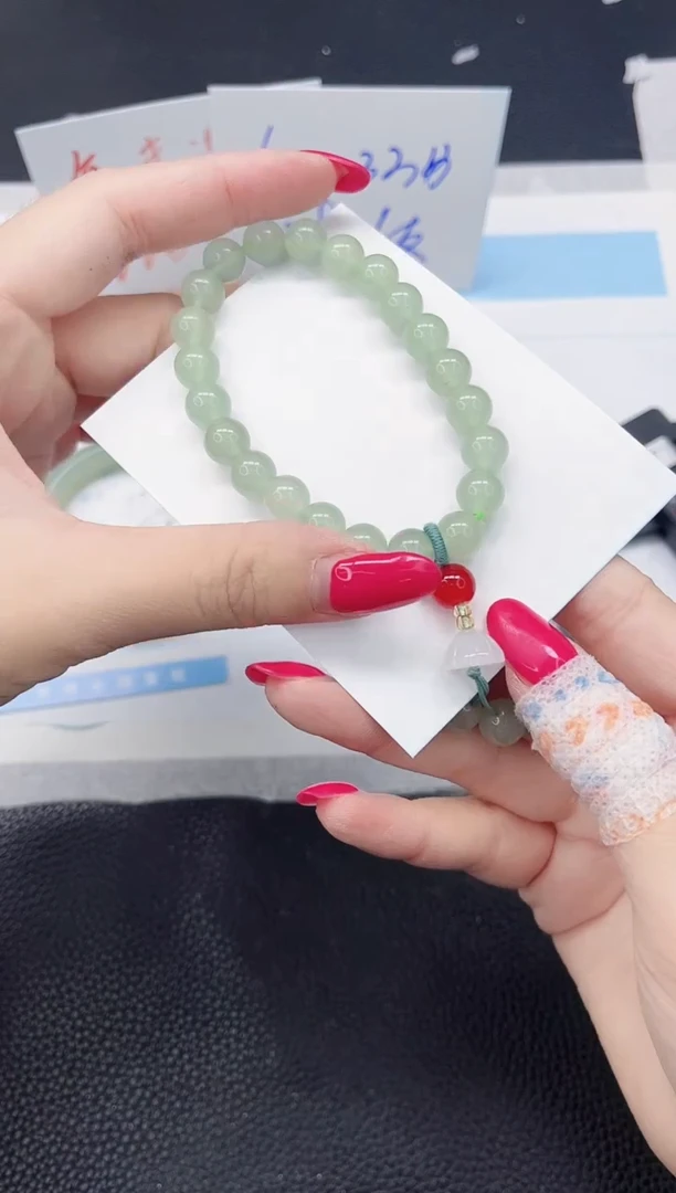 未镶嵌手镯石英质玉东陵玉手串