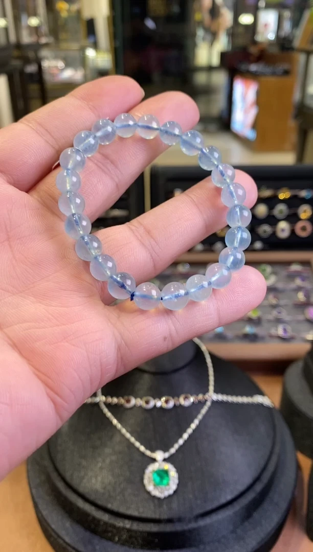 【闪购商品】海蓝宝石手链未镶嵌亏米福利8+
