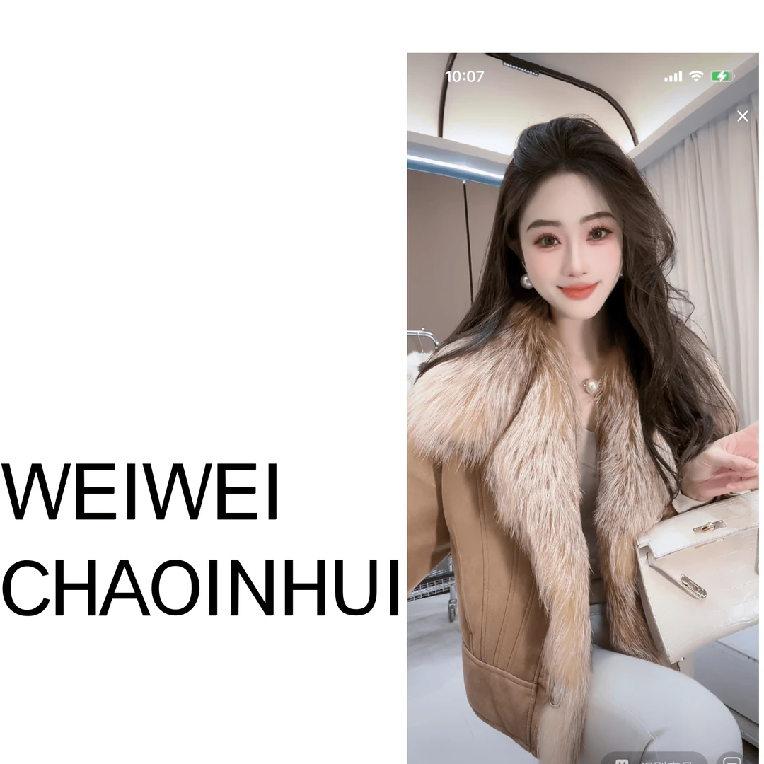 【薇薇高端欧货】日落生辉.冬季轻奢狐狸毛鹅绒羽绒服-61160663