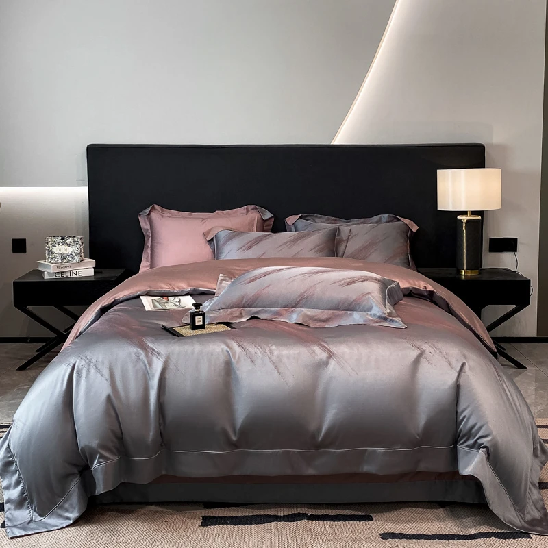 【专柜清仓】高精密天丝棉双股色织提花四件套-赫拉