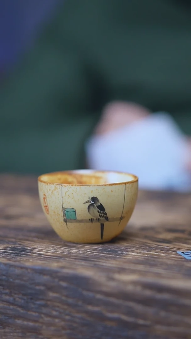 【闪购商品】景德镇手绘喜鹊单杯