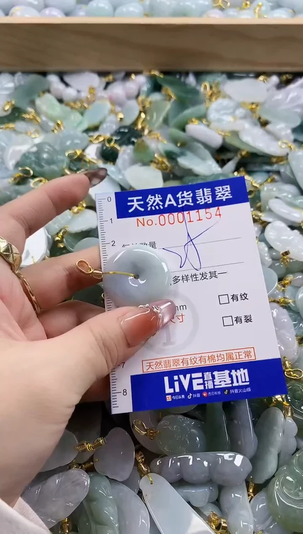 颈饰未镶嵌翡翠天然A货翡翠