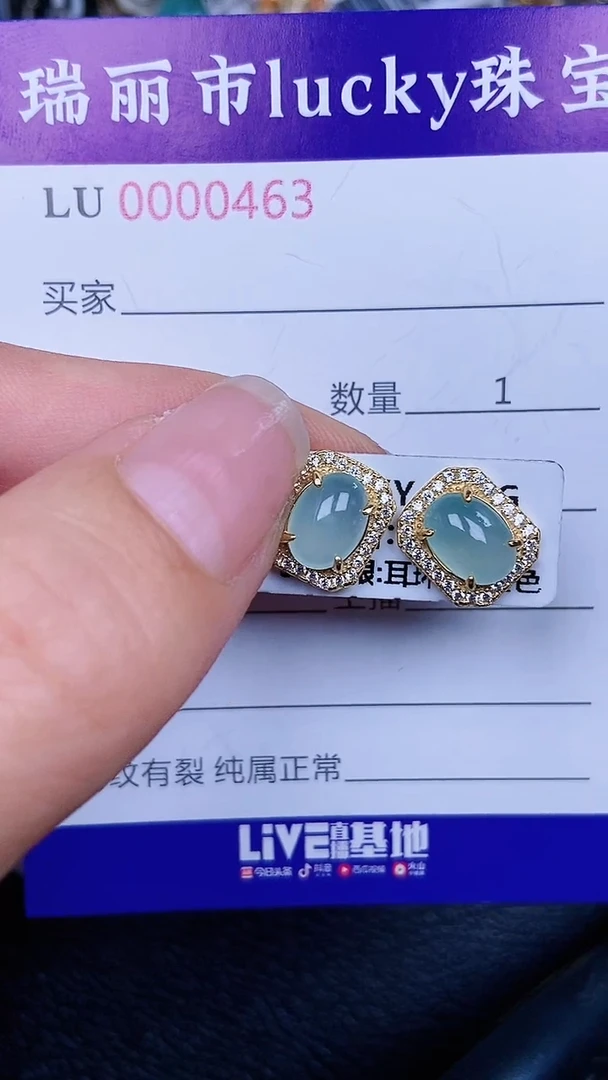 颈饰银S925镶嵌翡翠463