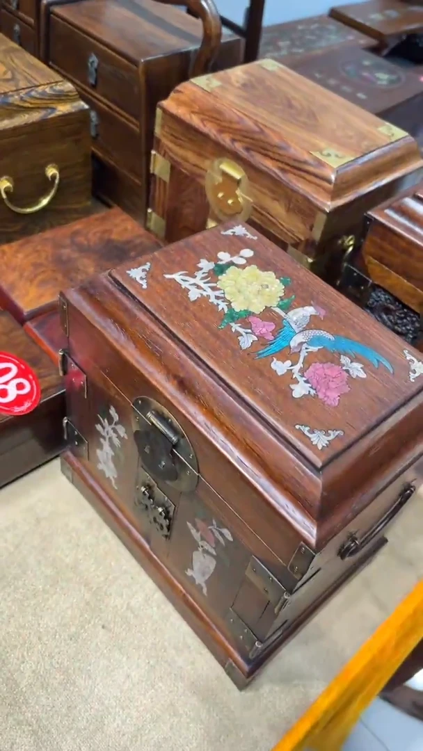 【闪购商品】木一对锦上添花螺钿官箱