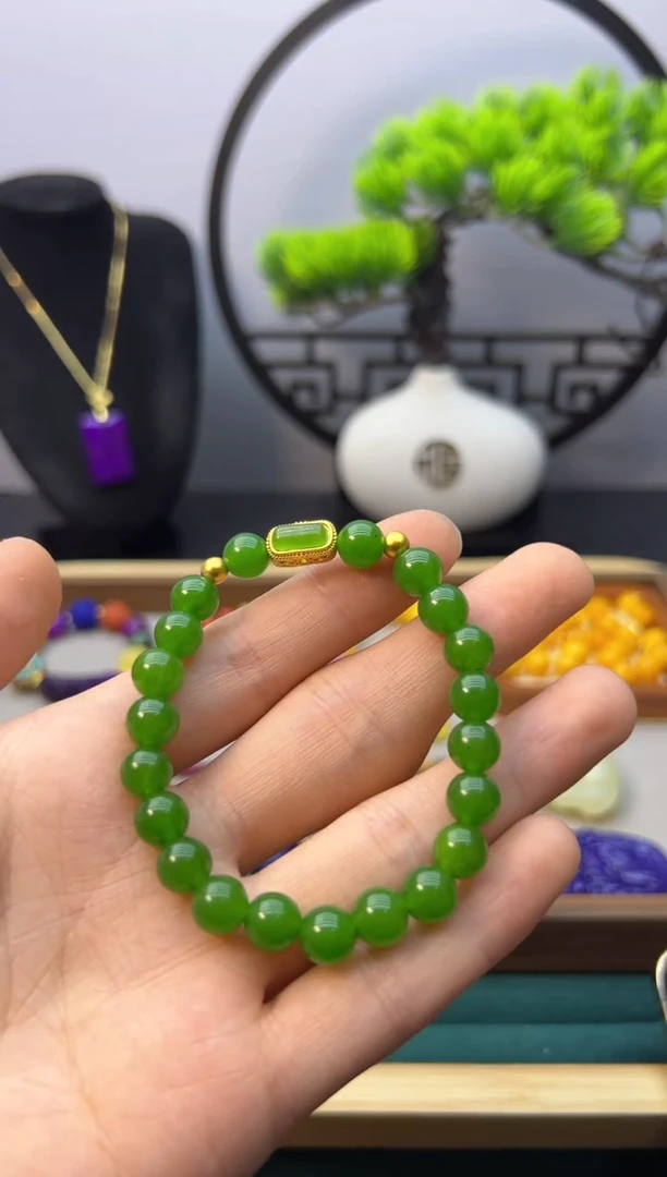 【闪购商品】和田玉耳饰14K金镶嵌S93