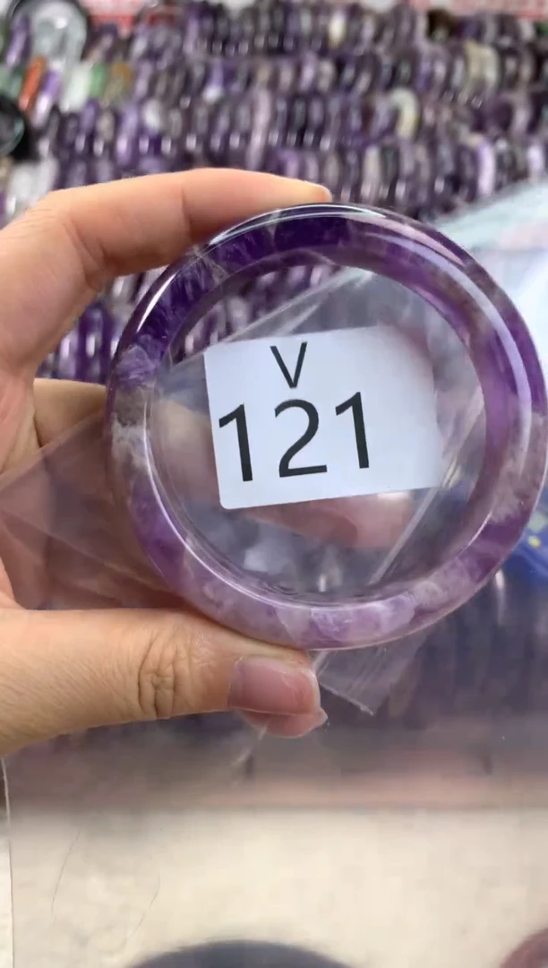 【闪购商品】水晶水晶手镯V未镶嵌121-57