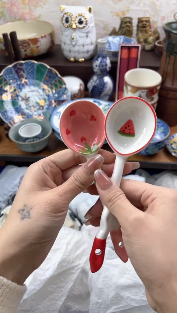 【闪购商品】瓷片            E草莓西瓜勺