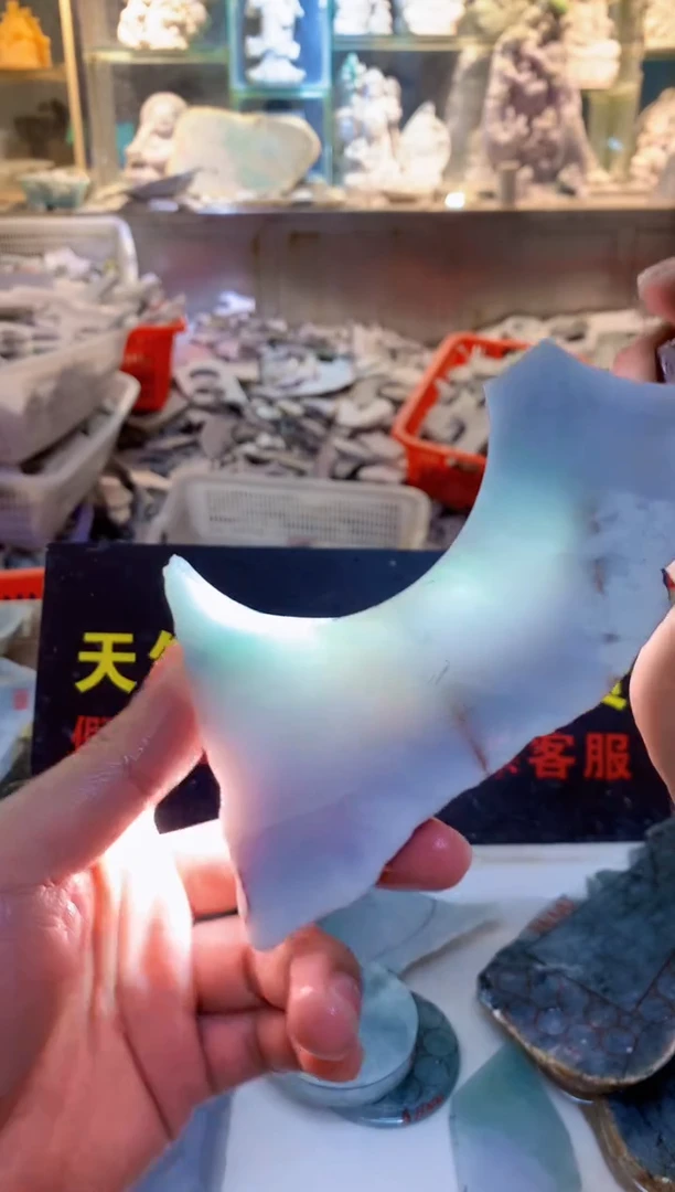 裸石翡翠0朗0翡翠珠宝85