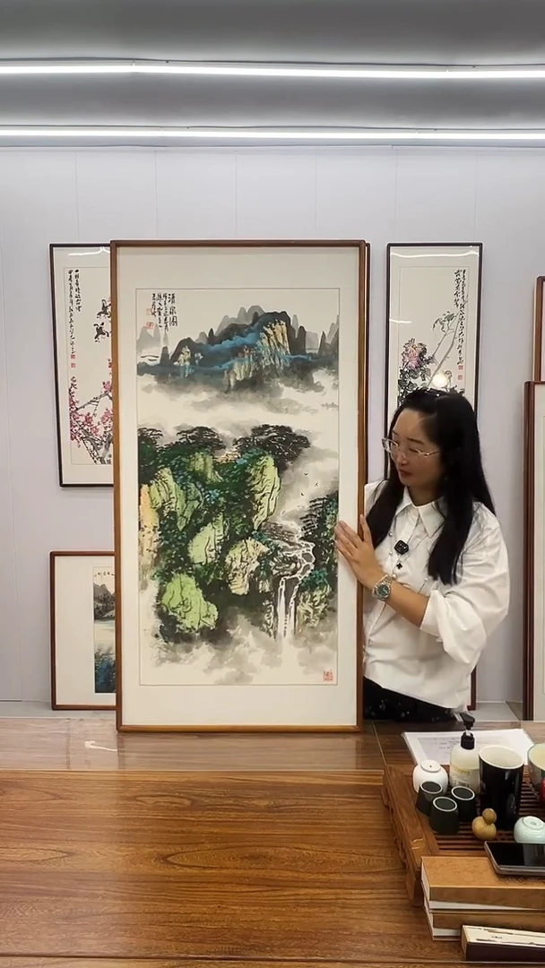 国画隗寿群 120*60 泰山 山水