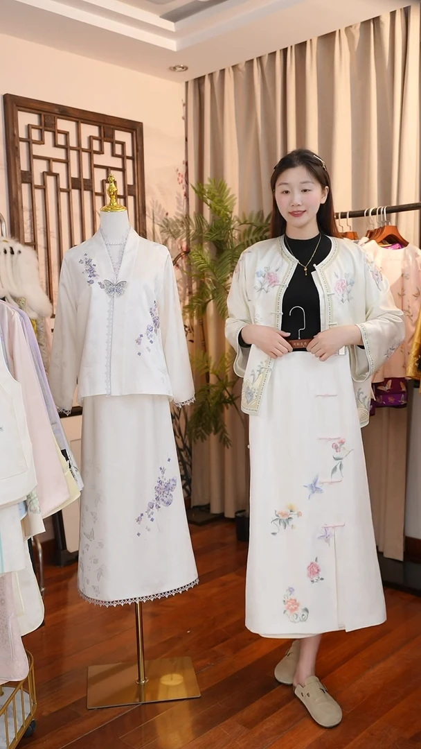 【闪购商品】刺绣真丝非遗苏绣一物一件半裙