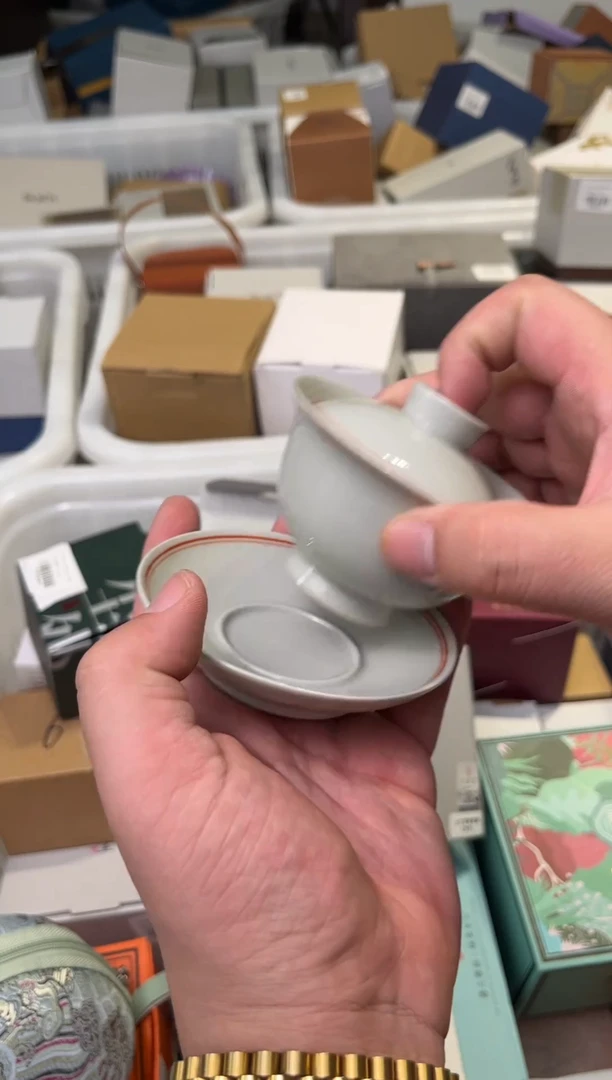 冰台如意盖碗茶具茶具