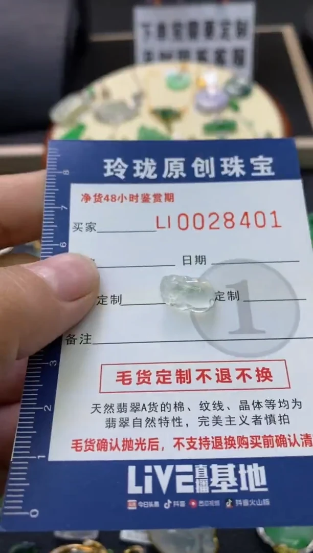 【闪购商品】翡翠颈饰未镶嵌翡翠净货28401