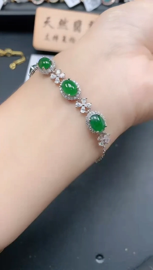 银S925镶嵌戒指翡翠111111