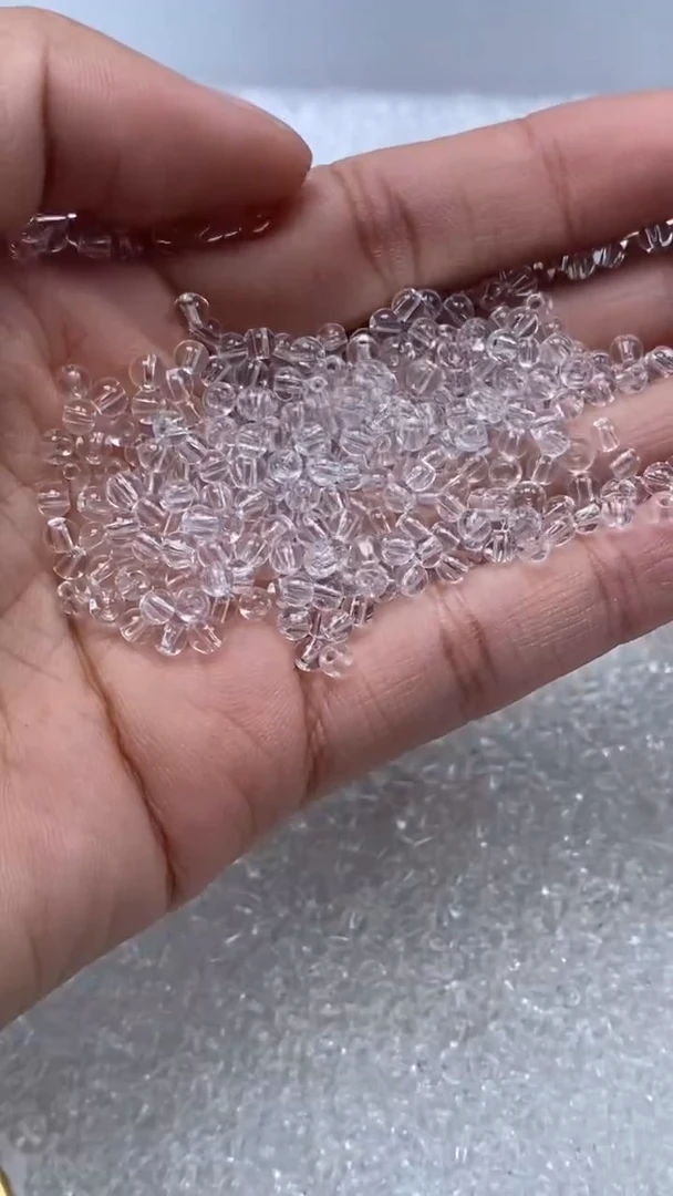 颈饰未镶嵌水晶W2908-白水3mm*100颗
