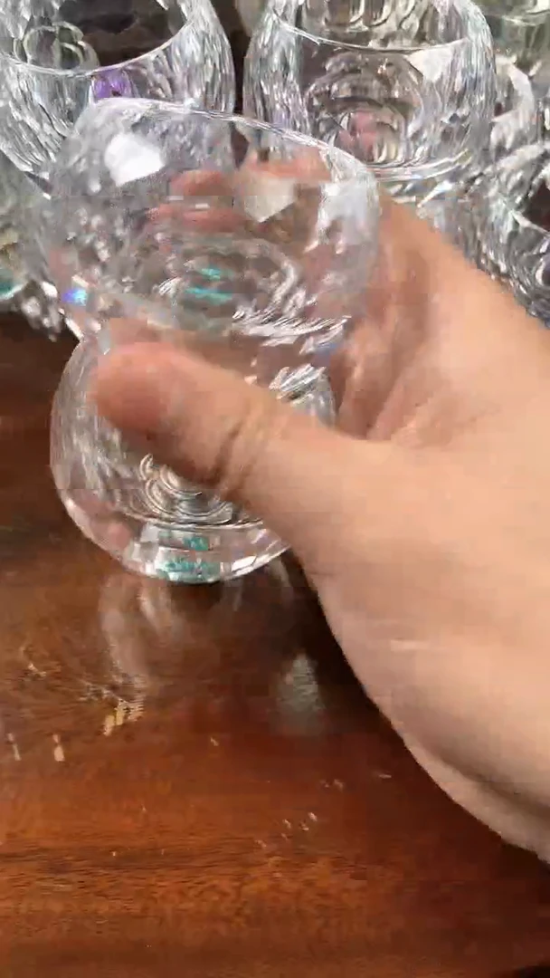 【闪购商品】玺宴新款水晶罗汉杯绿松石2个装