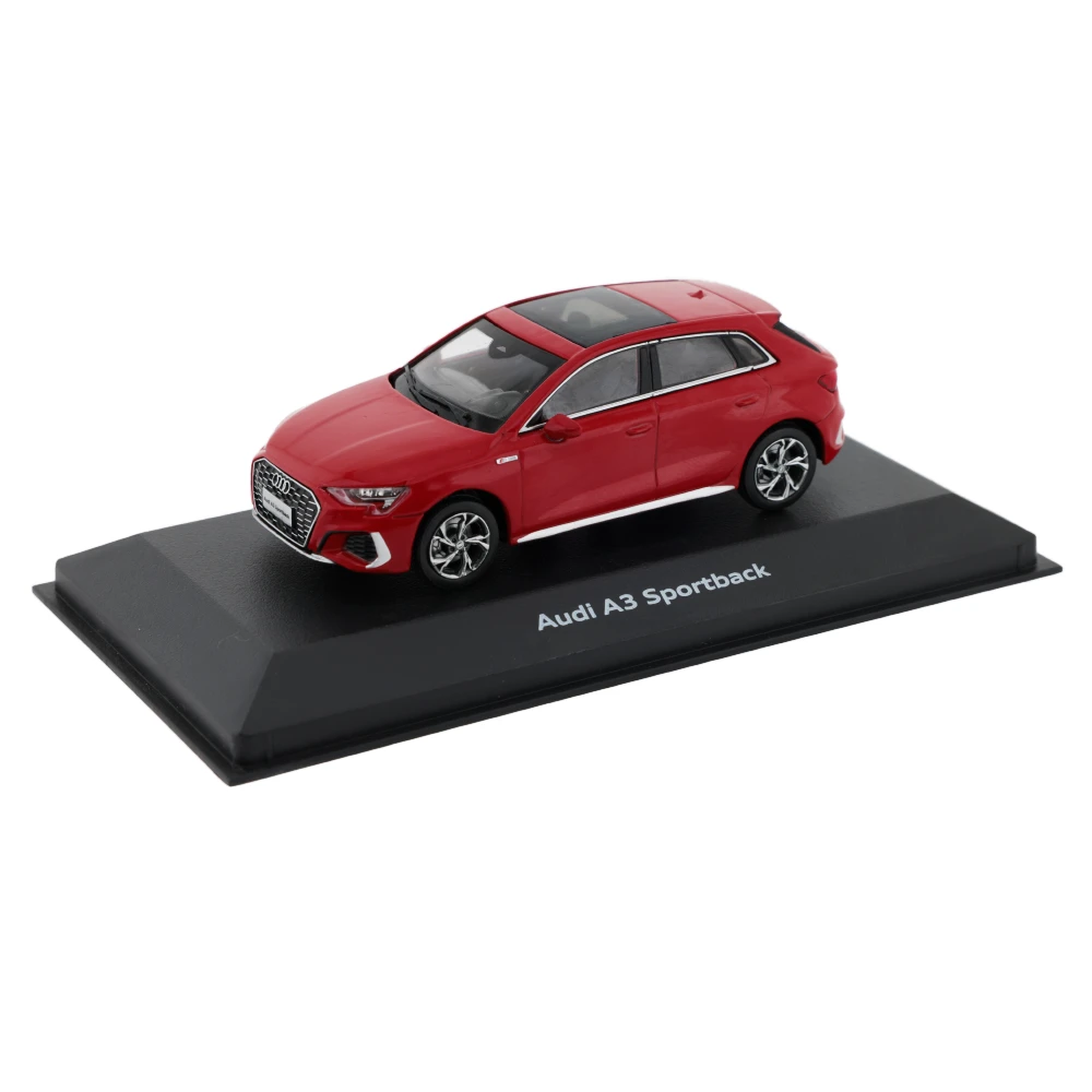奥迪A3 Sportback（2021款 环礁蓝/探戈红）1:43车模
