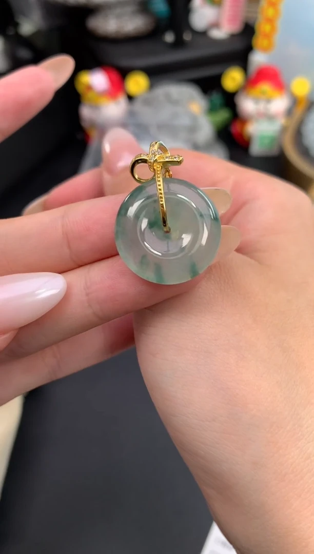 翡翠银S925镶嵌颈饰模式推广期48小时鉴赏期