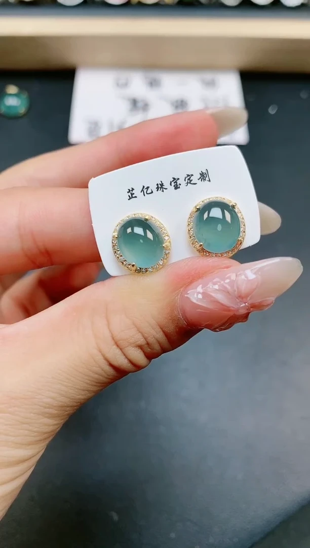 翡翠戒指银S925镶嵌11111