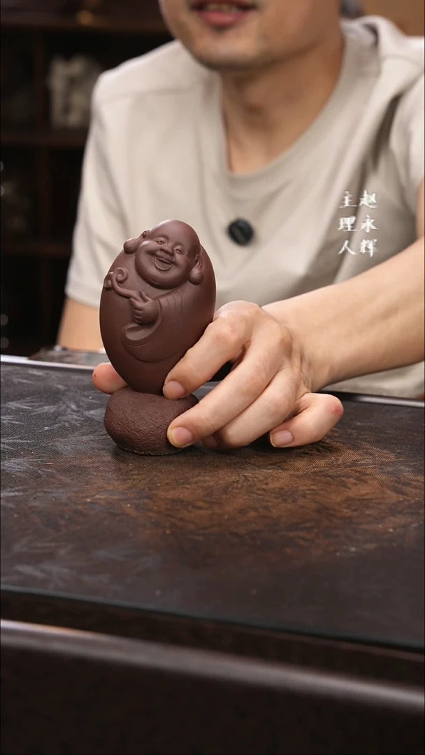 紫砂茶宠紫砂 弥勒佛