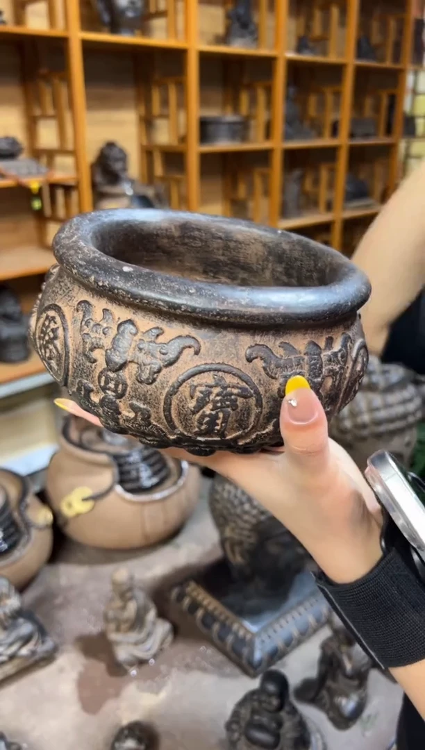 陶土【火山泥】聚宝盆