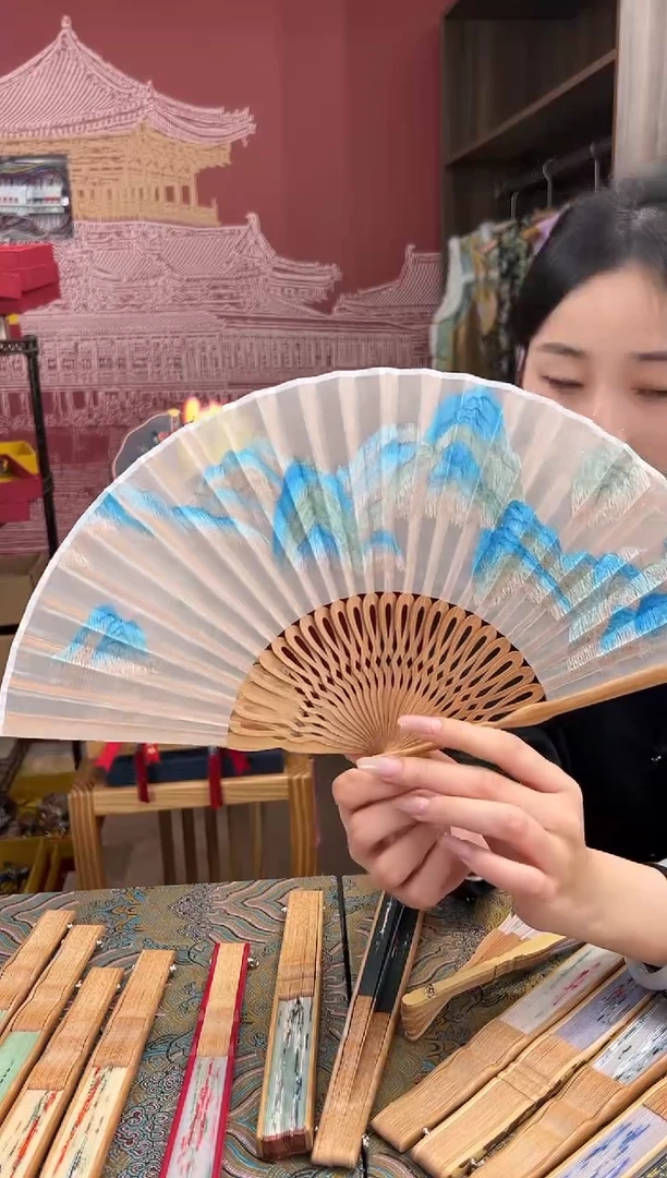 【闪购商品】刺绣苏绣非遗双面绣折扇