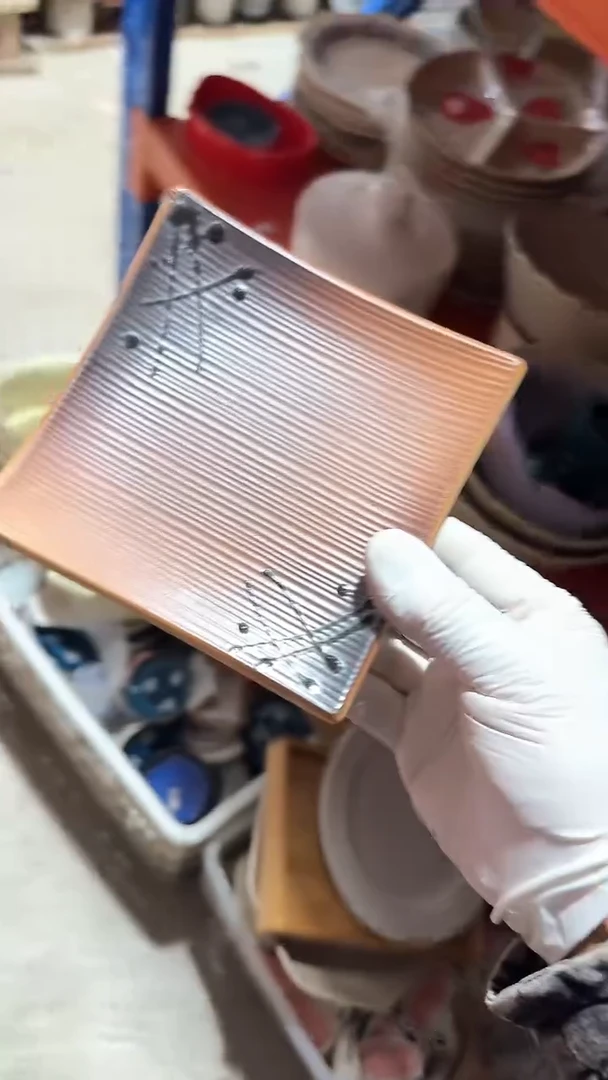 陶瓷四角盘 微瑕凑满20元包邮