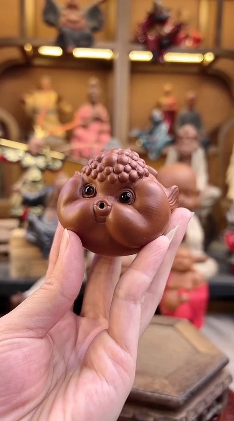 紫砂茶宠器闵茶宠摆件