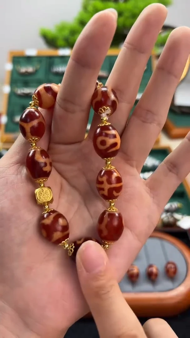 玛瑙/玉髓（覆膜）颈饰合金13.（微瑕随机发货）