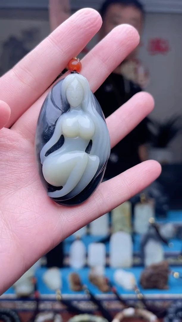 和田玉未镶嵌挂件1