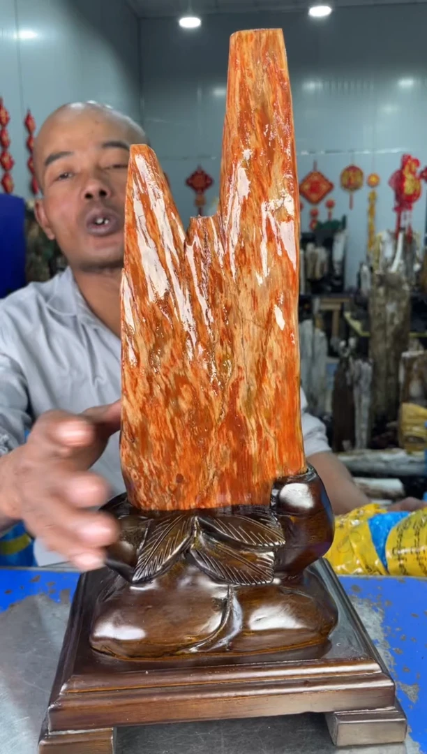 【闪购商品】硅化玉摆件未镶嵌17