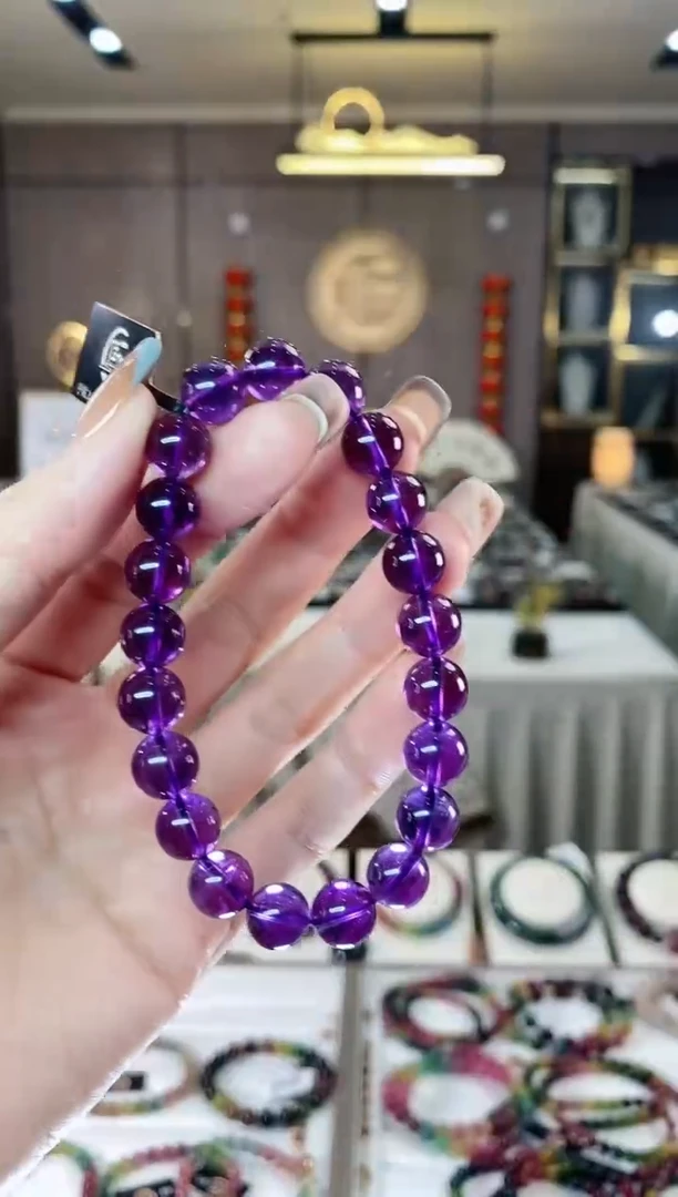 【闪购商品】水晶单圈手串9mm+未镶嵌一物一证dan