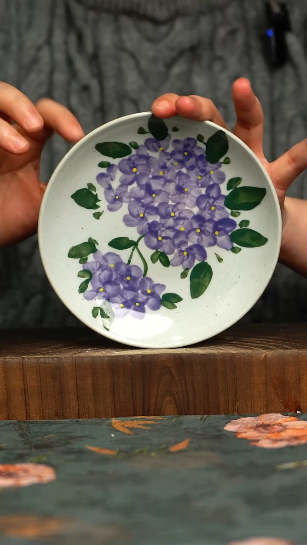 杯釉下彩手工手绘同款陶器