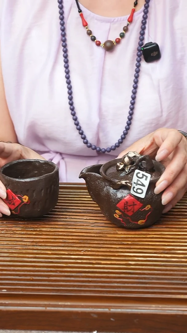 万古烧粗陶手工茶具