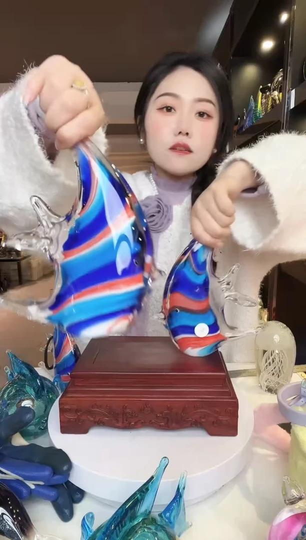 【闪购商品】茶盏琉璃摆件家居摆件