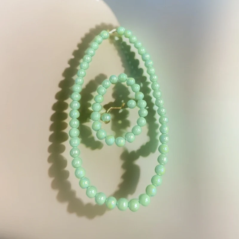 A161   雪山重楼胶珠项链  多样性随机发