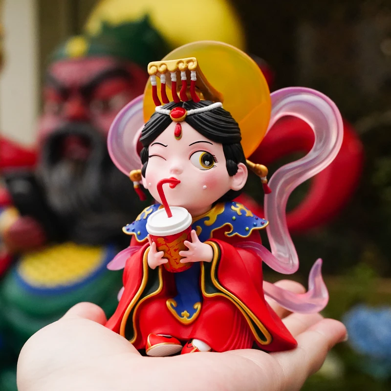 【妈祖手办】 喝奶茶的妈祖七步莲泉州文创伴手礼 NFC感应