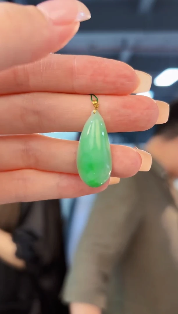 翡翠18K金镶嵌颈饰 缅料A货/支持复检/一件