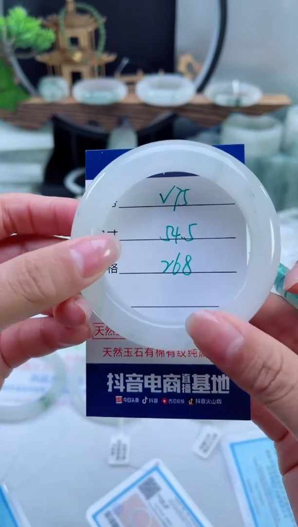 未镶嵌手镯石英质玉（天山翠）75