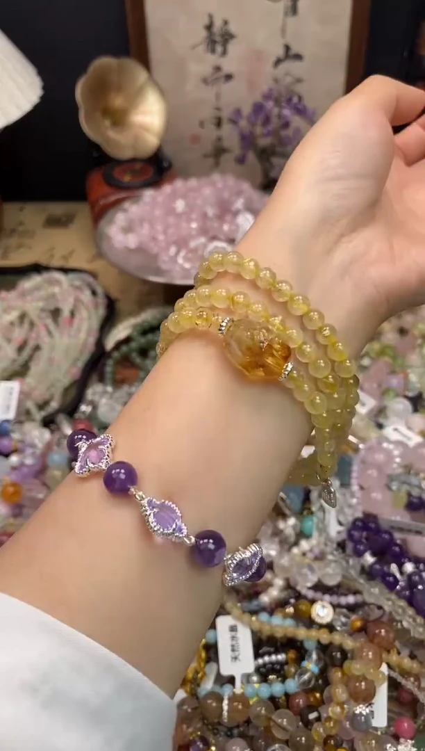 发晶手链未镶嵌244手串