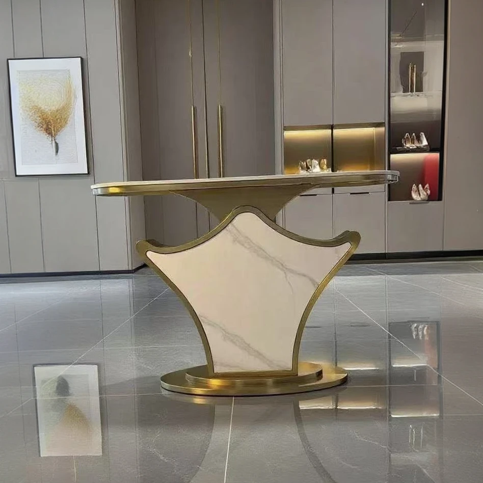 客厅轻奢玄关柜 设计师原创新品玄关柜