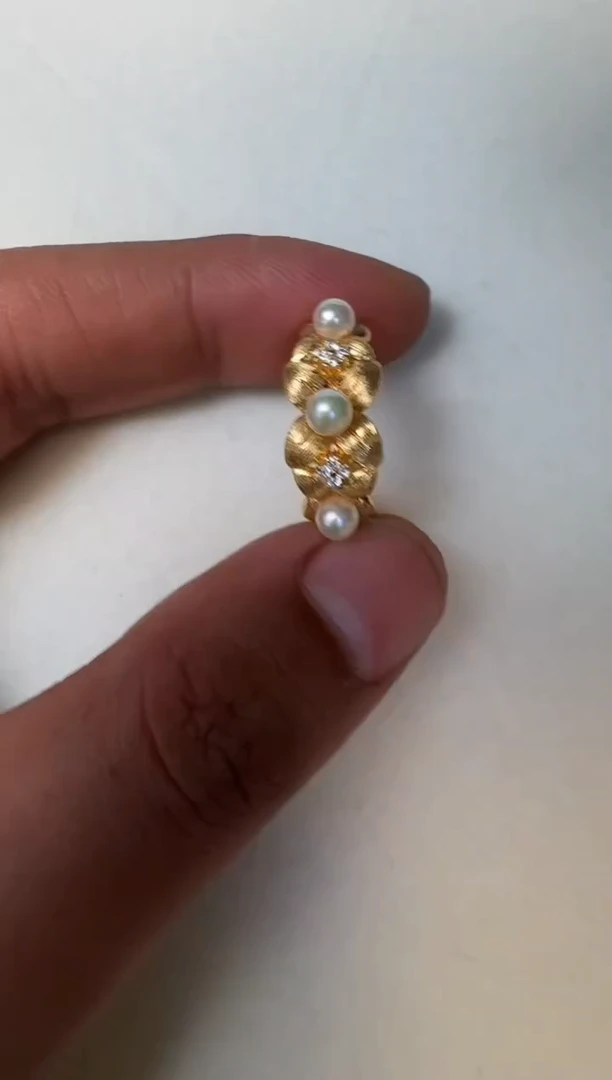 海水珍珠银S925镶嵌戒指戒指
