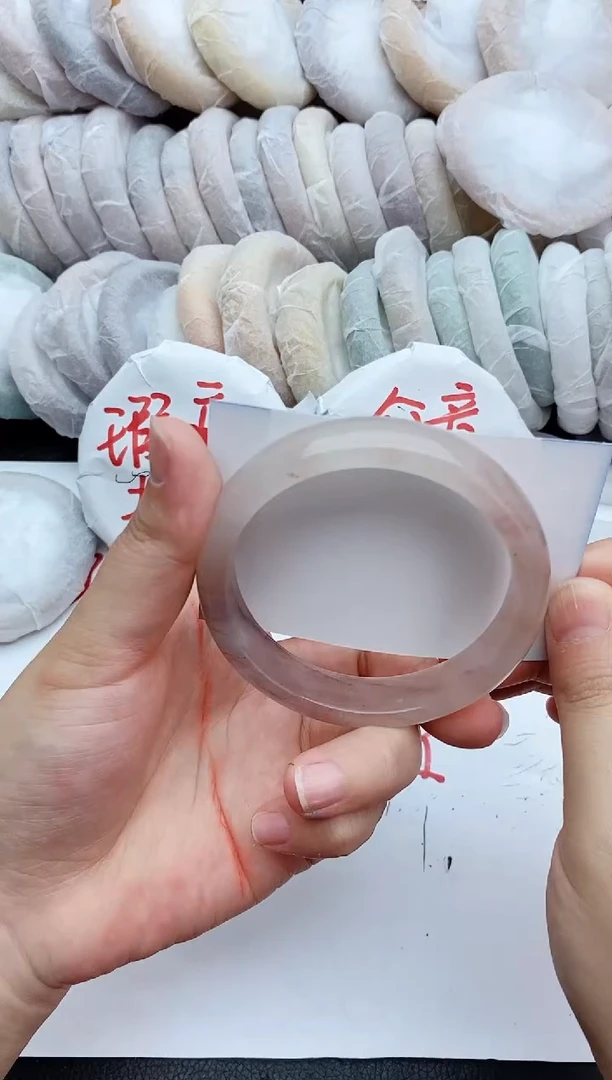 石英质玉手镯未镶嵌瑕疵99+58/59