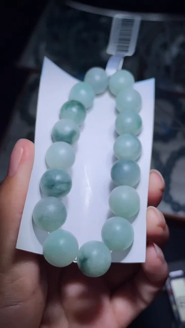 未镶嵌定制翡翠天然缅甸翡翠手串2