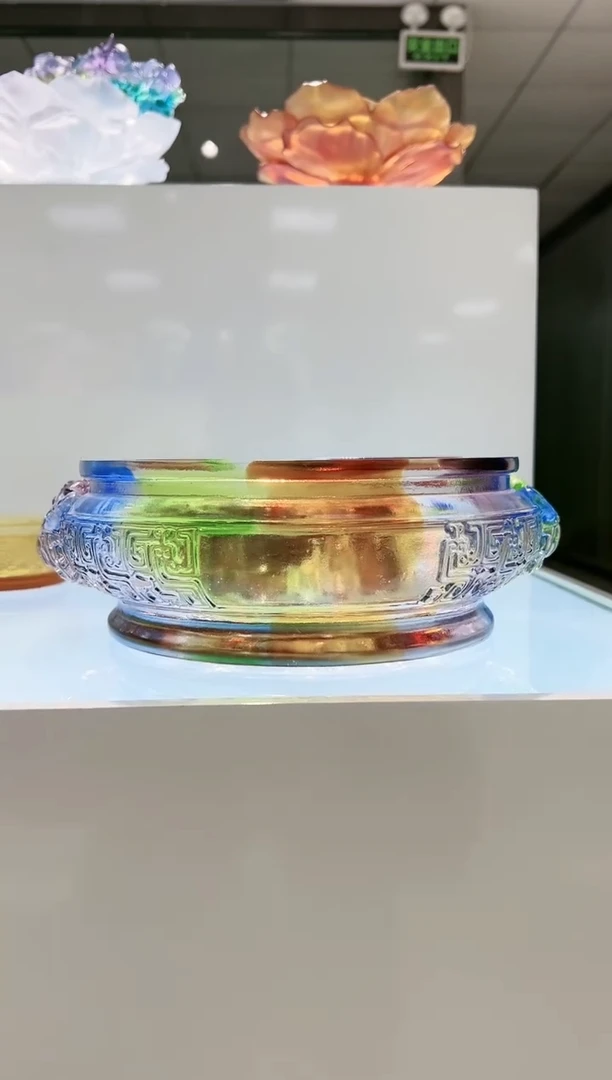 【闪购商品】茶宠古法琉璃貔貅聚宝盆大号26厘米