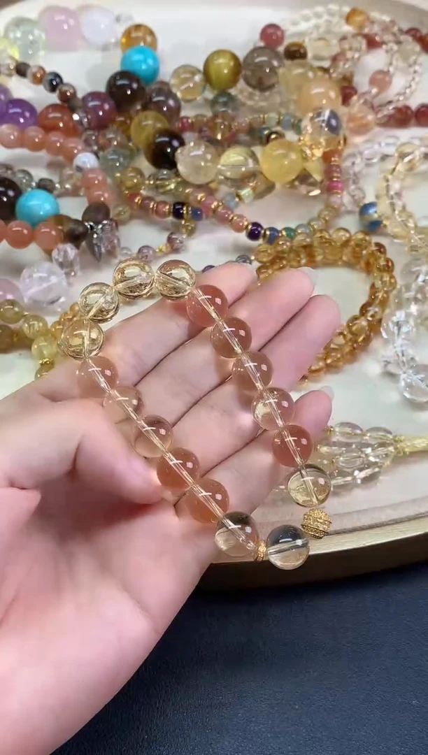 18K金镶嵌手串水晶手串|1980多样性发其一