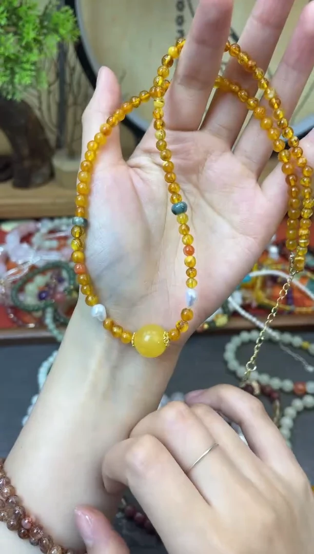 【闪购商品】蜜蜡颈饰未镶嵌450手串