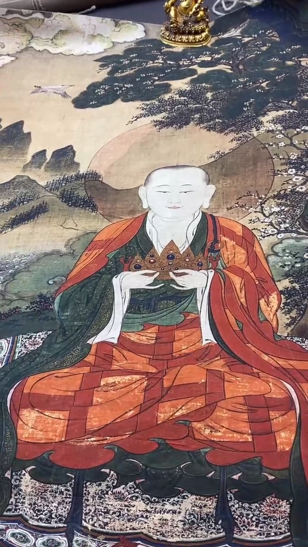 卷轴画王姬藏传唐卡艺术品