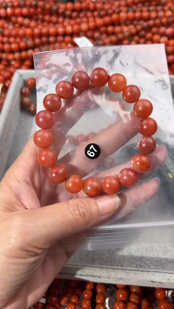 南红玛瑙手串未镶嵌12