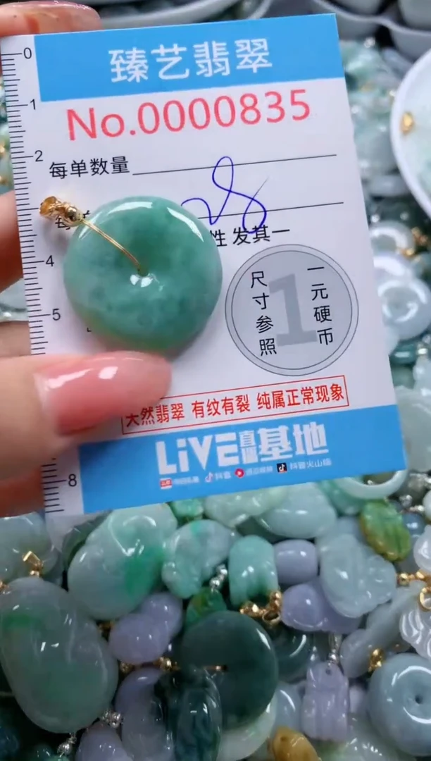 翡翠未镶嵌颈饰835
