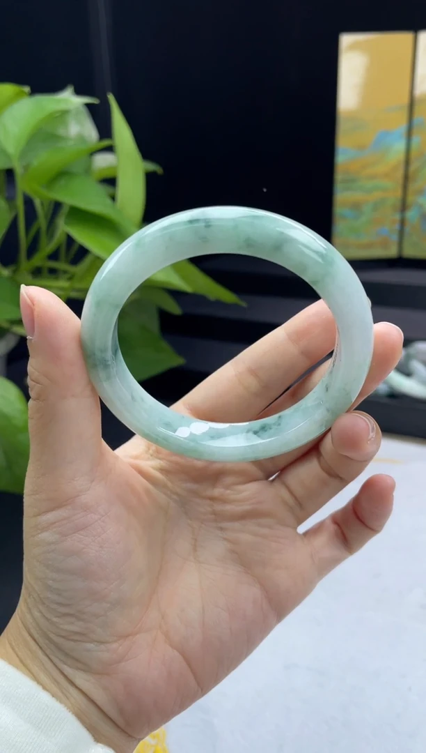 未镶嵌手镯翡翠09#天然A货翡翠手镯55-57圈口